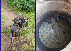 Черные сгустки «жижи» ликвидировали из канализаций сотрудники Водоканала в прошедшие выходные