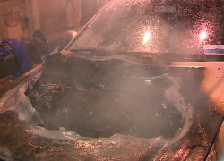 В Волгодонске на Западном сгорел «Мерседес C200»