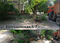 Свалку у дома на Волгодонской ликвидировали после вмешательства ДСиГХ