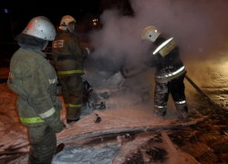 В Волгодонске сгорел автомобиль «Ауди-80»