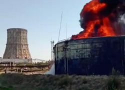 Крупный пожар на территории ТЭЦ-2 был ликвидирован