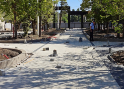 Благоустройство бульвара у парка «Дружба» в Волгодонске выполнено на 40%