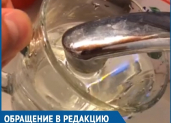 Засасывающий воду из стакана кран заснял на видео волгодонец