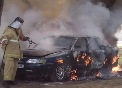 В Волгодонске сгорела «Дэу»