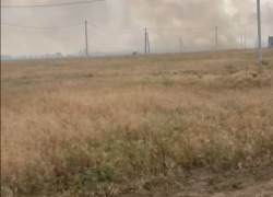 «Я там чуть не задохнулся!»: огонь на полях вдоль Ростовского шоссе перекинулся на дома многодетных семей 