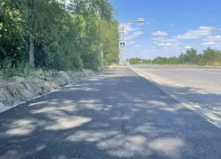 В Красном Яре завершился ремонт тротуара вдоль улицы Железнодорожной