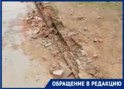 Тротуар вокруг "Дубравушки" рассыпался в «труху»