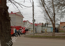 Во дворе здания администрации Волгодонска произошел пожар