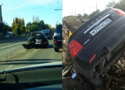 В аварии на Бетонной разбилась «Приора», недавно влетевшая в яму на Жуковском шоссе 