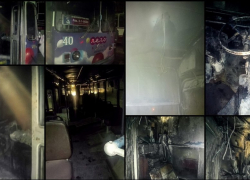 В Волгодонске во время движения загорелся троллейбус «тройка»