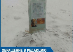 На детской площадке в Волгодонске появилась могила собаки