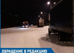 Грузовики-длинномеры устроили стоянку на опасном повороте, - жительница Волгодонска 
