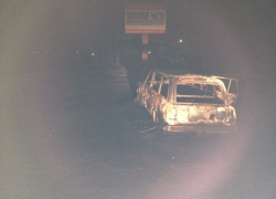 В Волгодонске возле МРЭО сгорела «четверка» (ФОТО)