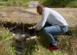 Чистой воды на 3 миллиона рублей из дырявой трубы слил Водоканал в Цимлянское водохранилище