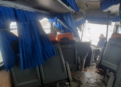 Автобус Волгодонск  - Геленджик столкнулся с грузовиком на «сальской» трассе