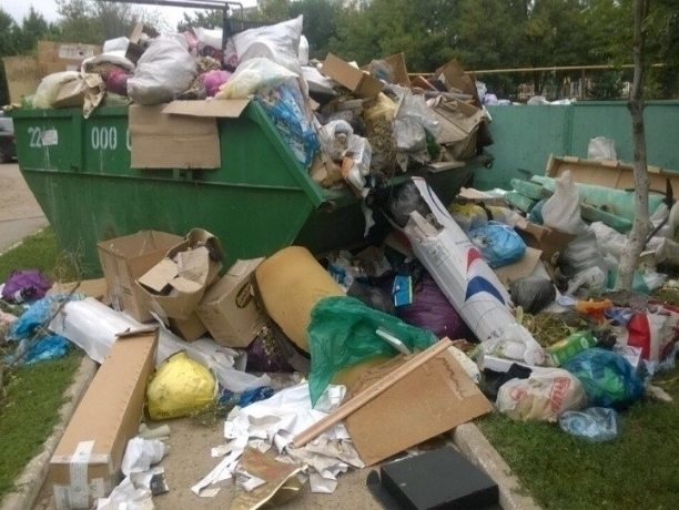 В мусорную свалку со зловонным запахом превратили двор в Волгодонске