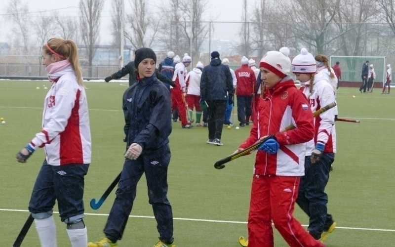 Сборная России по хоккею на траве приехала в Волгодонск, чтобы потренироваться в тепле