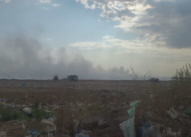 Возгорание на полигоне твердых бытовых отходов произошло под Волгодонском