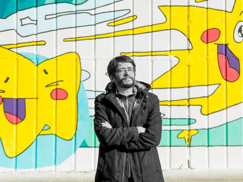 Умер автор самого большого граффити в Волгодонске Сергей Кириченко