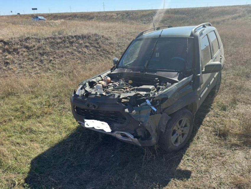 Возрастной водитель «Нивы» спровоцировал ДТП на трассе «Элиста-Зимовники»