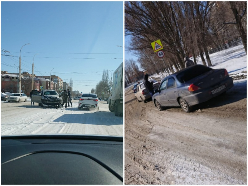 Две крупные аварии произошли в Волгодонске в новой и старой части города 