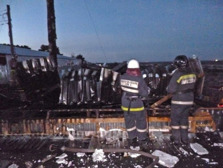 В Мартыновском районе сгорела котельная