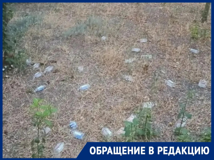 Вместо газона – ковер из стекла: жильцы Гаражной, 185 устали от бутылочного беспредела