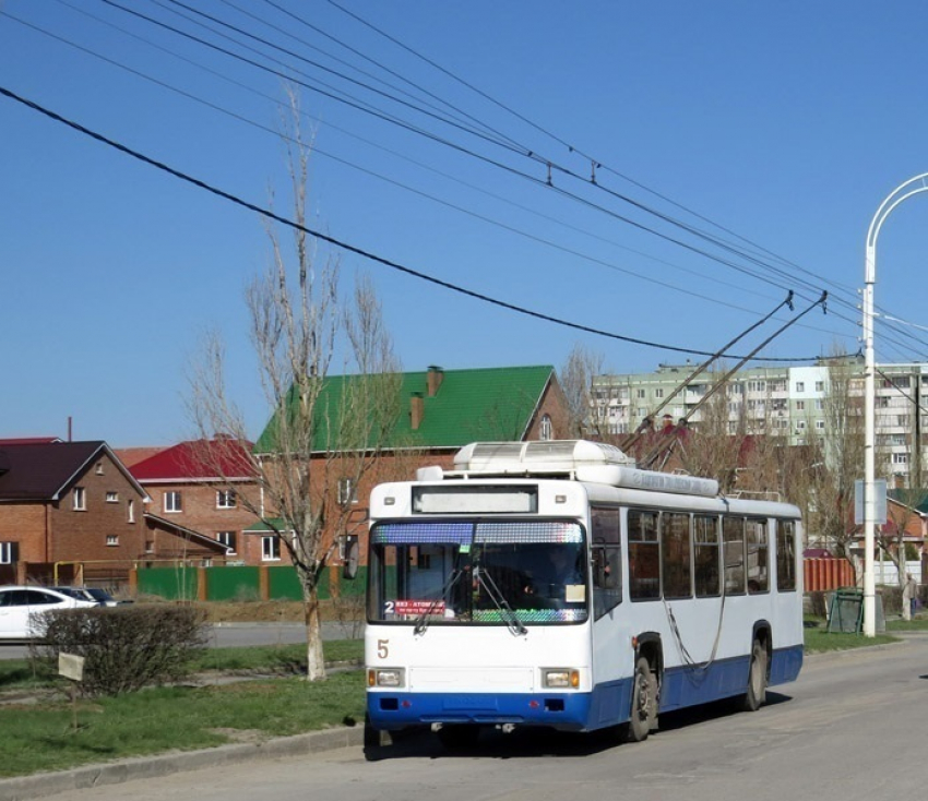 В Волгодонске поздним вечером остановят движение троллейбусов