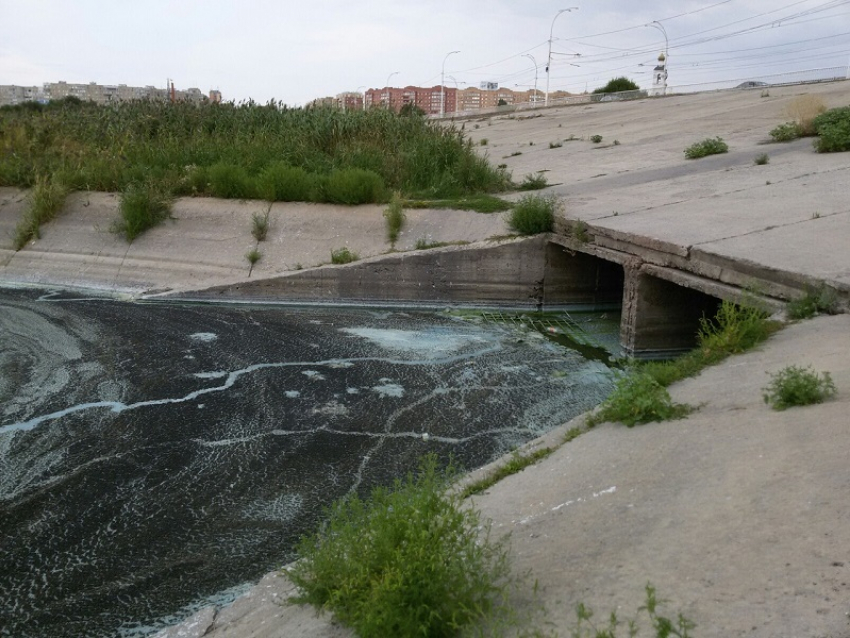 Сухо-Соленовский залив в Волгодонске распался на две зловонные части