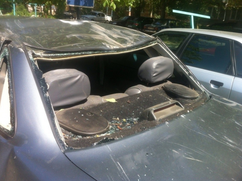 В Волгодонске на автомобиль упало дерево – ВИДЕО прислал хозяин пострадавшей машины