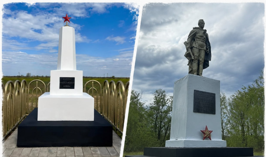 Волонтеры возродили два исторических мемориала в хуторе Иловайском Зимовниковского района 