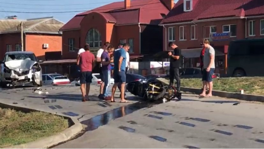 Жуткая авария с участием мотоциклиста произошла в Волгодонске 