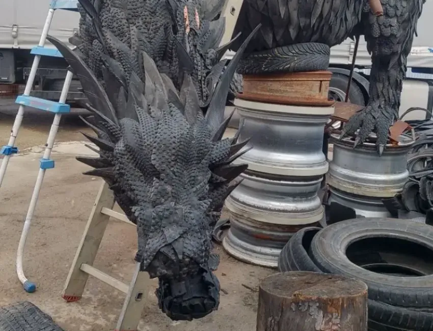 Новая скульптура из старых покрышек скоро появится в Волгодонске