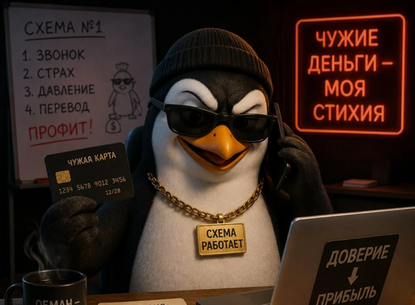 19-летняя волгодончанка уехала в Москву, чтобы отдать 6,6 миллионов рублей мошенникам после слова «Пингвин»