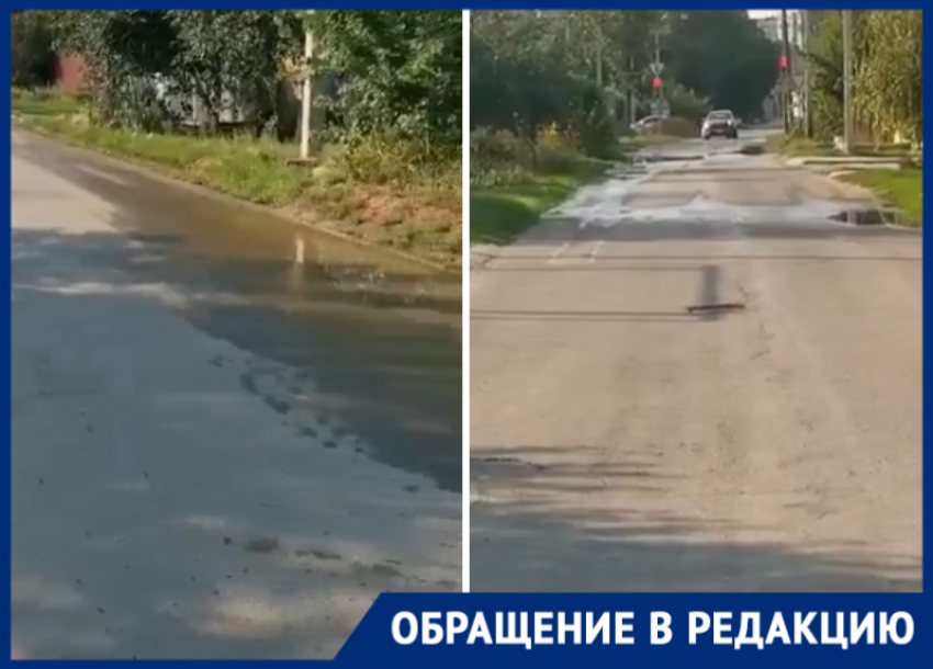 «Мы задыхаемся»: канализационными стоками затапливает улицу в новой части Волгодонска 