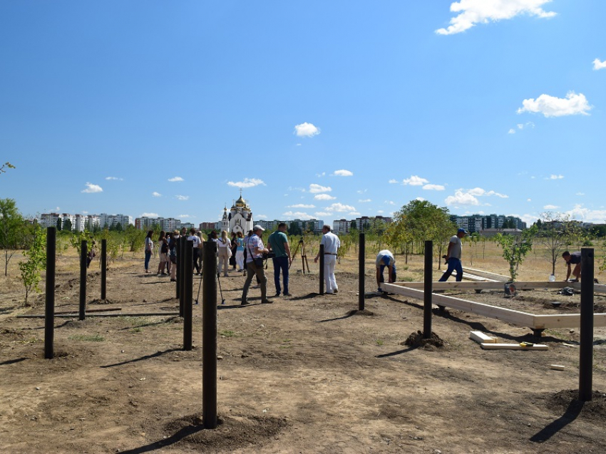 В Волгодонске началось строительство входной арки в Молодежный парк