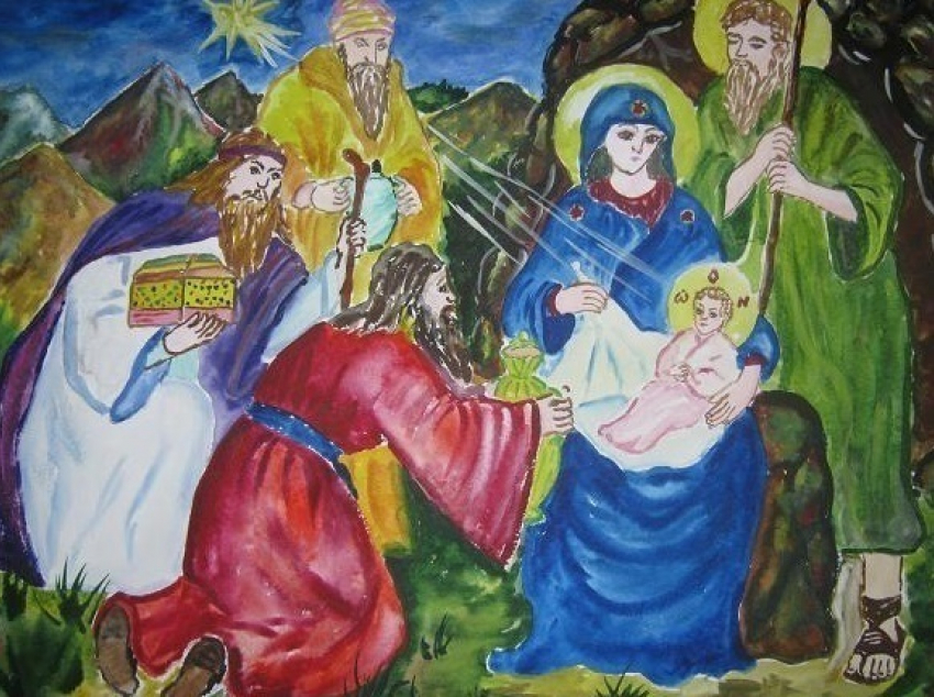 Волгодонские школьники нарисовали Иисуса Христа