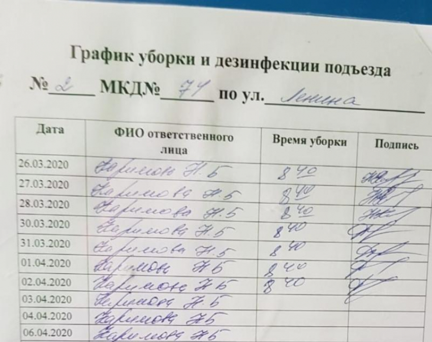 Управляющие компании Волгодонска стали подходить к санитарной обработке подъездов более ответственно