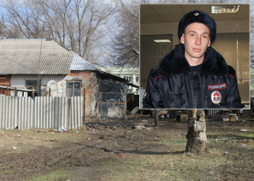 В Волгодонске сотрудник транспортной полиции спас четырехлетнюю девочку из горящего дома