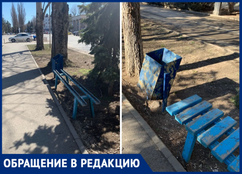 «Поломанные лавочки и разбитые урны»: удручающее состояние пешеходной зоны на Ленина возмутило волгодонцев 