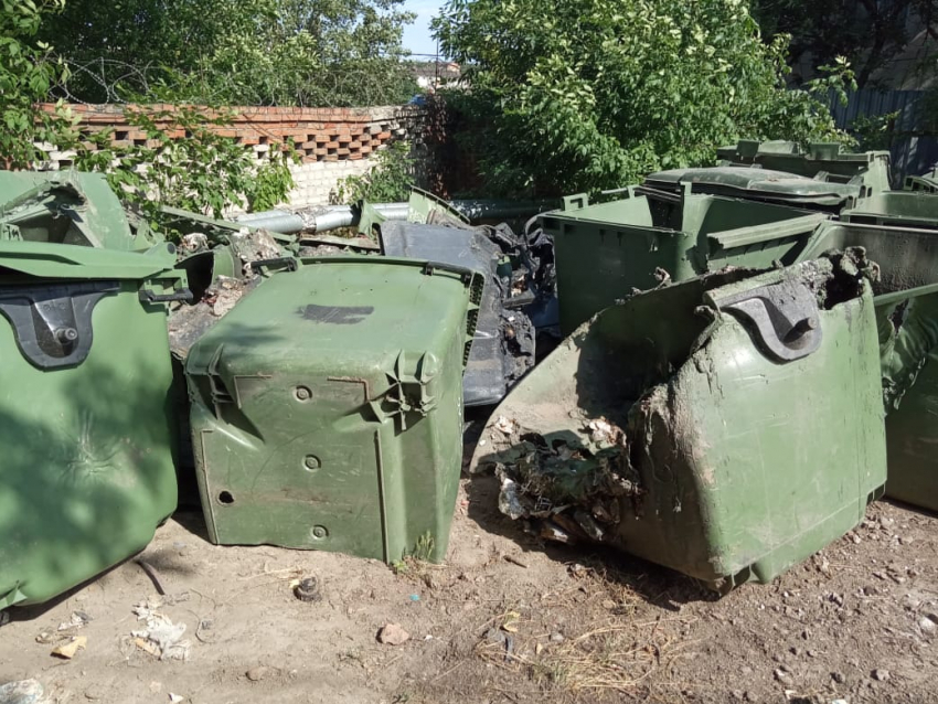 В Волгодонске за год сожгли 22 мусорных контейнера