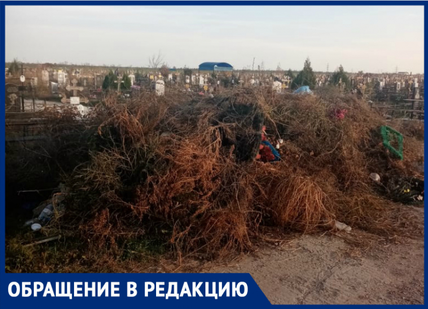 Кладбище №2 в Волгодонске превращается в мусорную свалку 