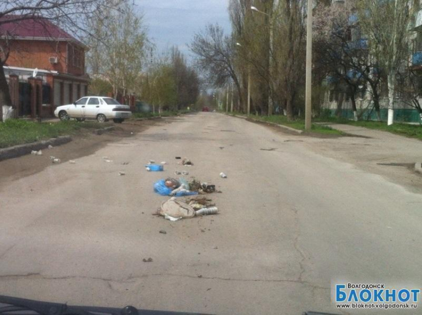 Одна из центральных улиц Волгодонска превратилась в свалку
