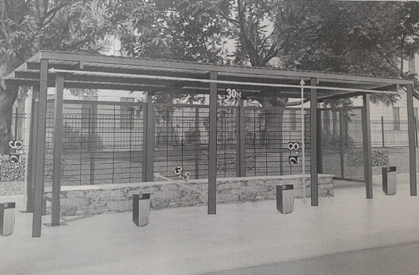 Появилось изображение самой большой в городе ГИГА-остановки для дачников в Шлюзах