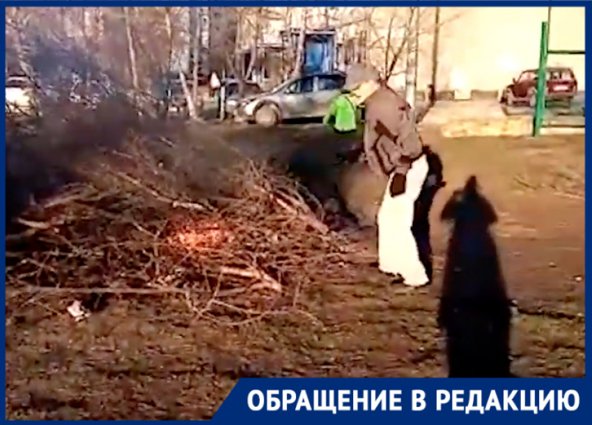 Эколог Николай Жилкин решил сжечь сухостой возле жилого дома: волгодончанка 