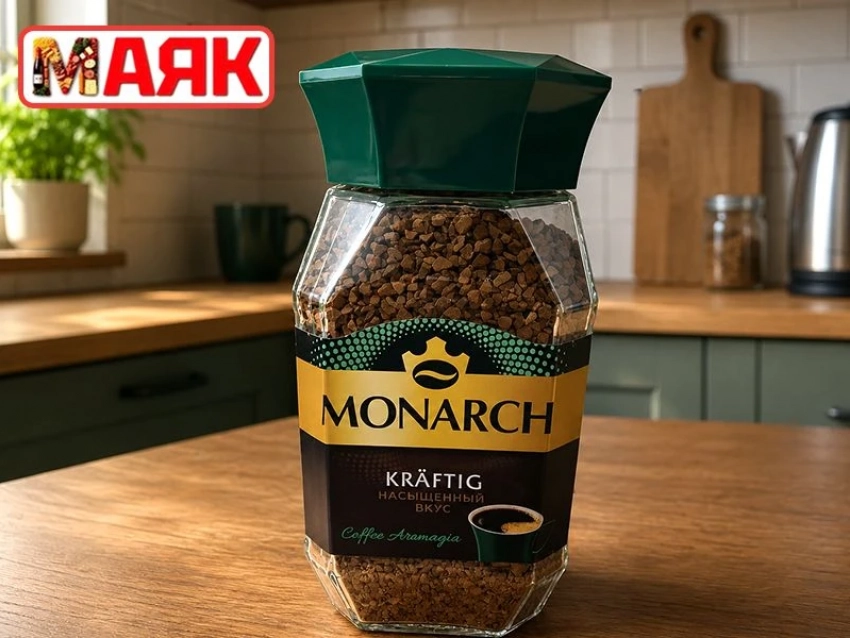Товар дня: кофе растворимый MONARCH KRAFTIG, ст/б, 208 гр за 459,90₽ 