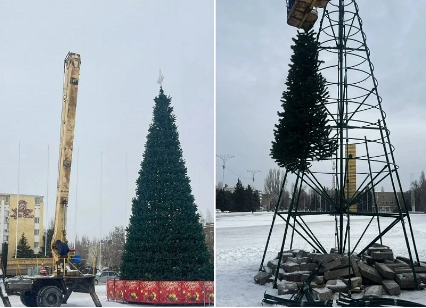 Прощание с елками: до конца недели с улиц Волгодонска уберут все новогодние украшения