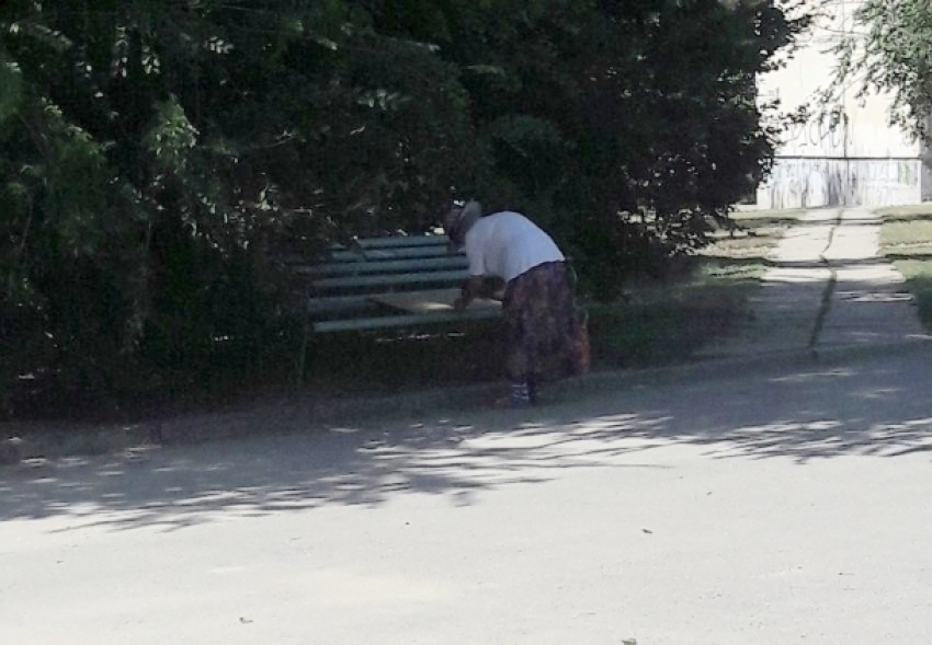 Видимо, больше некому ремонтировать скамейки - читатель о бабушке с молотком