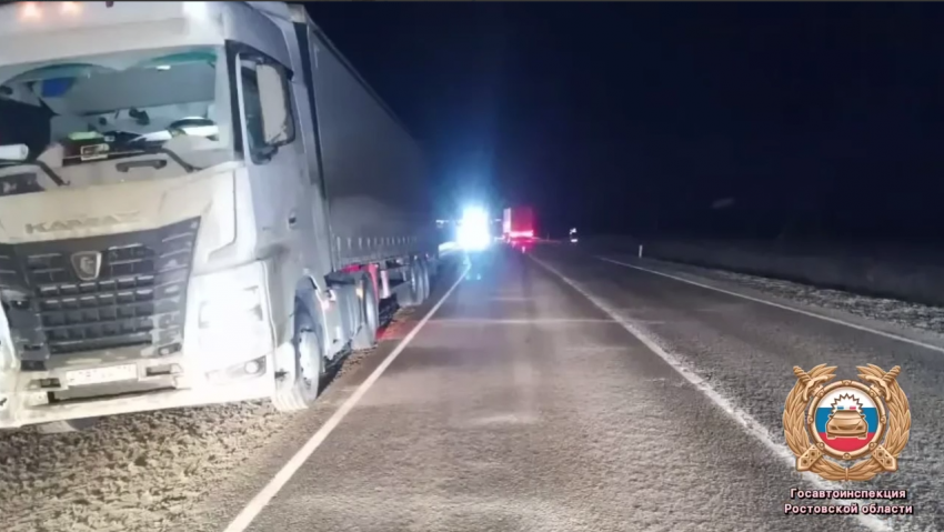 Под Морозовском КАМАЗ насмерть сбил молодого пешехода