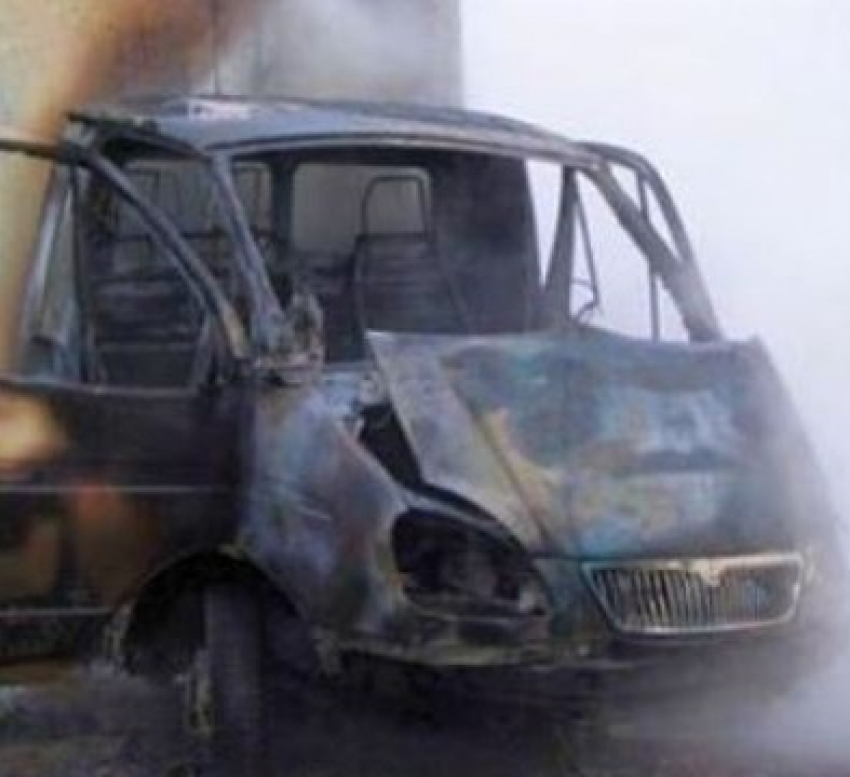 В Дубовском районе сгорела «Газель»